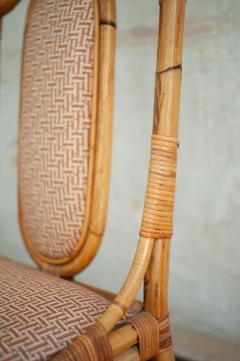 Set Of Eight Bamboo Chairs Italy 1980s - 4572231