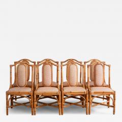 Set Of Eight Bamboo Chairs Italy 1980s - 4582382