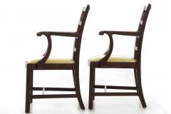 Set Of Eight Chippendale Style Mahogany Dining Chairs 20th Century - 707872