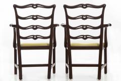 Set Of Eight Chippendale Style Mahogany Dining Chairs 20th Century - 707874
