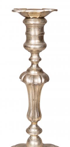 Set Of Eight George III Paktong Candlesticks - 4723203