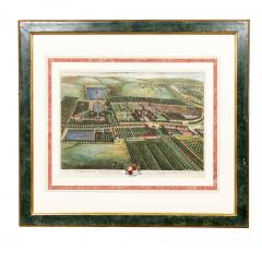 Set Of Eight Hand Colored Engravings Of English Country Houses By Johannes Kip - 4187473