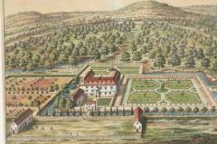 Set Of Eight Hand Colored Engravings Of English Country Houses By Johannes Kip - 4187527