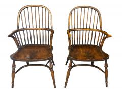 Set Of Eight Oak Windsor Armchairs - 4614992