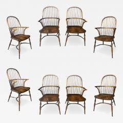 Set Of Eight Oak Windsor Armchairs - 4615474