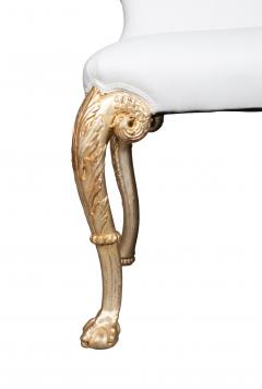 Set Of Eight Vintage George I Style Silver Gilt Dining Chairs - 4506932