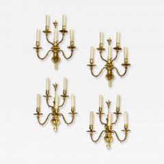 Set Of Four Caldwell And Company Gilt Bronze Wall Sconces - 3805332
