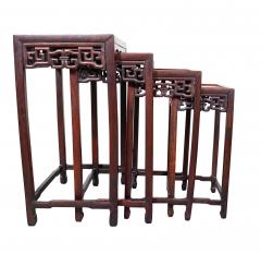 Set Of Four Chinese Hardwood Nesting Tables - 4336488