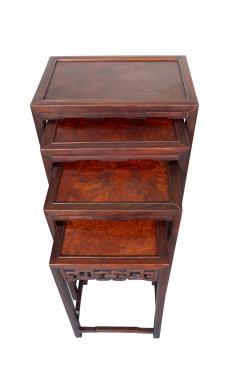 Set Of Four Chinese Hardwood Nesting Tables - 4336513