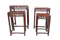 Set Of Four Chinese Hardwood Nesting Tables - 4336515