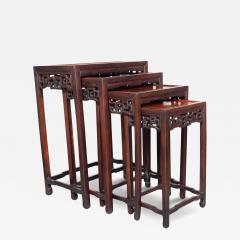 Set Of Four Chinese Hardwood Nesting Tables - 4336845