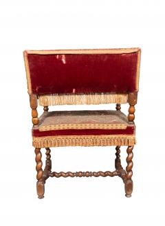 Set Of Four Flemish Baroque Walnut Armchairs - 4458849