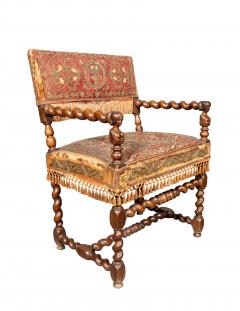 Set Of Four Flemish Baroque Walnut Armchairs - 4458855