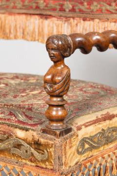 Set Of Four Flemish Baroque Walnut Armchairs - 4458950