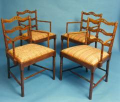 Set Of Four Georgian Period Mahogany Armchairs - 2745211