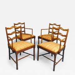 Set Of Four Georgian Period Mahogany Armchairs - 2747445