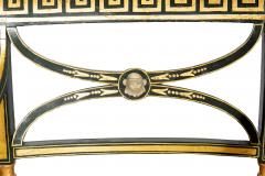 Set Of Four Regency Green Painted Caned Armchairs - 4541480