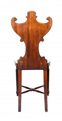 Set Of Four Regency Mahogany Armorial Hall Chairs - 4359236