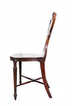 Set Of Four Regency Mahogany Armorial Hall Chairs - 4359264