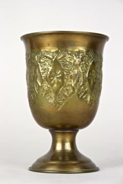 Set Of Late 19th Century Biedermeier Brass Goblets Cups Vases AT ca 1860 - 3921971