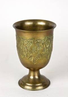 Set Of Late 19th Century Biedermeier Brass Goblets Cups Vases AT ca 1860 - 3921972