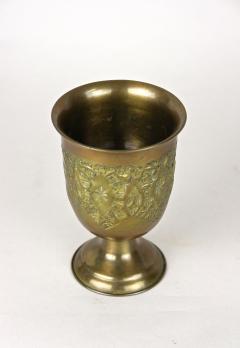 Set Of Late 19th Century Biedermeier Brass Goblets Cups Vases AT ca 1860 - 3921973