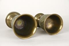 Set Of Late 19th Century Biedermeier Brass Goblets Cups Vases AT ca 1860 - 3921975