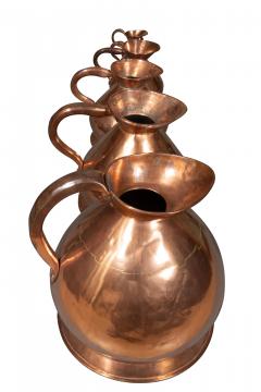 Set Of Seven Victorian Copper Haystack Measures - 4187427