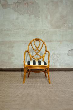 Set Of Six Bamboo Chairs 1970s - 4564807
