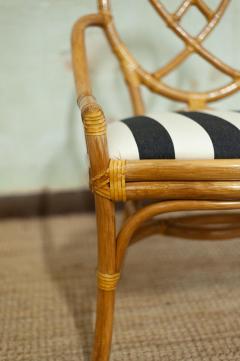 Set Of Six Bamboo Chairs 1970s - 4564810