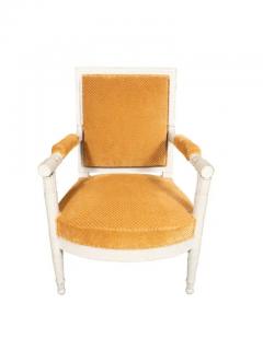 Set Of Six Consulate Style Painted Armchairs - 4144316