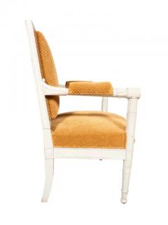 Set Of Six Consulate Style Painted Armchairs - 4144325