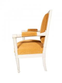 Set Of Six Consulate Style Painted Armchairs - 4144350