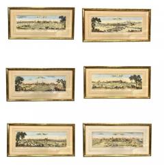 Set Of Six Hand Colored Engravings Of Northern France - 3915936