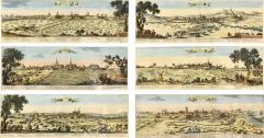 Set Of Six Hand Colored Engravings Of Northern France - 3917522