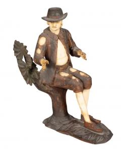 Set Of Six Italian Carved Wood And Bone Peasant Musicians - 4137821