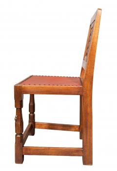 Set Of Six Mouseman Carved Oak Dining Chairs - 4643401