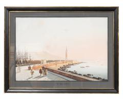 Set Of Six Neapolitan Framed Gouaches Of Vesuvius - 4474298