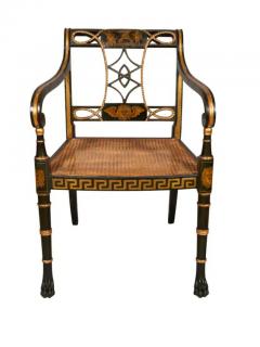 Set Of Six Regency Painted Armchairs - 4143904