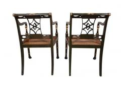 Set Of Six Regency Painted Armchairs - 4143967