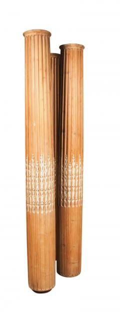 Set Of Three George III Style Pine Columns - 4141094