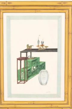 Set Of Twelve Chinese Framed Pith Paper Watercolors - 4137999