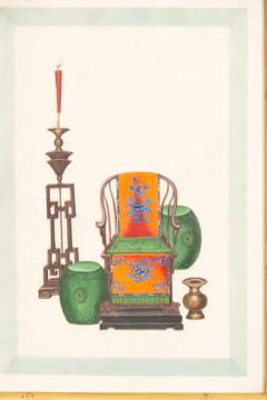 Set Of Twelve Chinese Framed Pith Paper Watercolors - 4138013
