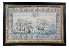 Set Of Twelve Colored Engravings Of The Defeat Of The Spanish Armada By J Pine - 2579970