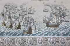 Set Of Twelve Colored Engravings Of The Defeat Of The Spanish Armada By J Pine - 2579972