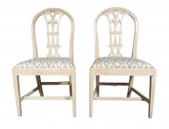 Set Of Twelve Neoclassic Style White Painted Dining Chairs - 4506513