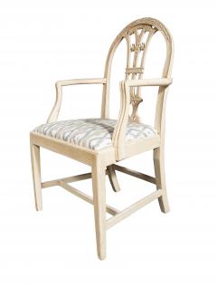 Set Of Twelve Neoclassic Style White Painted Dining Chairs - 4506520