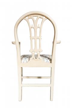 Set Of Twelve Neoclassic Style White Painted Dining Chairs - 4506529