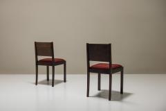 Set Of Two The Hague School Side Chairs In Mahogany Netherlands 1930s - 3497426