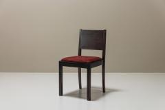 Set Of Two The Hague School Side Chairs In Mahogany Netherlands 1930s - 3497430